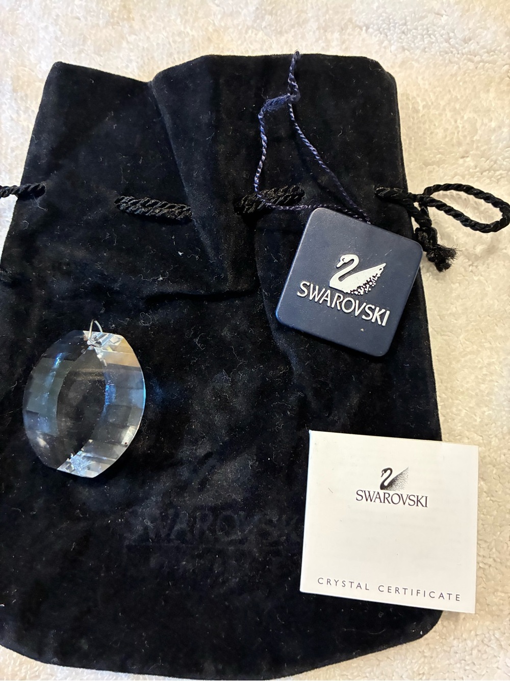 Swarovski Faceted Crystal Pendant